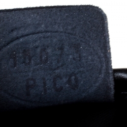 Pre Owned Longchamp Black Nylon and Leather Roseau Tote