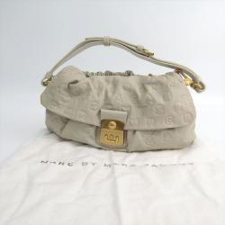 Pre Owned Marc By Marc Jacobs Light Beige Leather Handbag