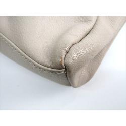 Pre Owned Marc Jacobs Light Beige Leather Shoulder Bag