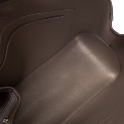 Pre Owned Longchamp Light Brown Leather Roseau Tote