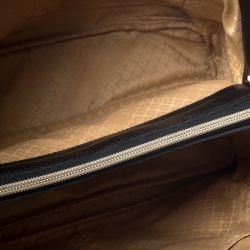 Pre Owned Longchamp Black Leather Honore Tote