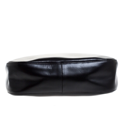 Pre Owned Longchamp Black Leather Roseau Hobo
