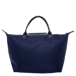 Pre Owned Longchamp Blue Nylon Le Pliage Tote