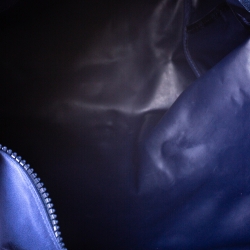 Pre Owned Longchamp Blue Nylon Le Pliage Tote