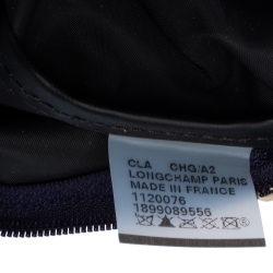 Pre Owned Longchamp Navy Blue Nylon Le Pliage Tote