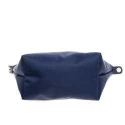 Pre Owned Longchamp Blue Nylon And Leather Small Le Pliage Tote