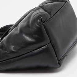 Pre Owned Longchamp Black Quilted Leather Mini Le Pilage Neo Tote