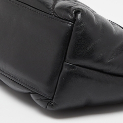 Pre Owned Longchamp Black Quilted Leather Mini Le Pilage Neo Tote