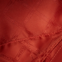 Longchamp Brick Red Suede and Leather Penelope Crossbody Bag