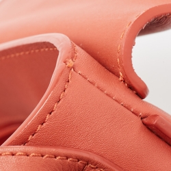 Longchamp Brick Red Suede and Leather Penelope Crossbody Bag