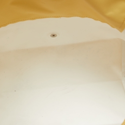 Pre Owned Longchamp Yellow Nylon and Leather Le Pliage Tote