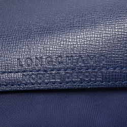 Pre Owned Longchamp Dark Blue Nylon Medium Le Pliage Tote