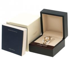 Longines White Yellow Gold Plated Steel and Stainless Steel Hydro Conquest Women's Wristwatch 30 mm