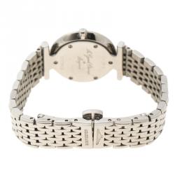 Pre Owned Longines White Mother of Pearl Stainless Steel La Grande Classique de Longines Women's Wristwatch 24 mm