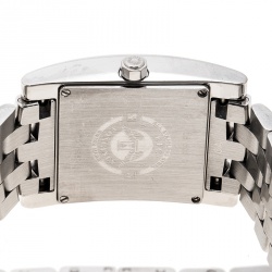 Longines White Mother of Pearl Stainless Steel Diamond Dolcevita L5.503.0 Women's Wristwatch 24 mm
