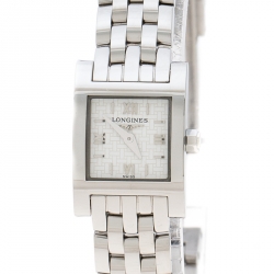 Longines White Stainless Steel Dolce Vita L5.161.4 Women's Wristwatch 16 mm