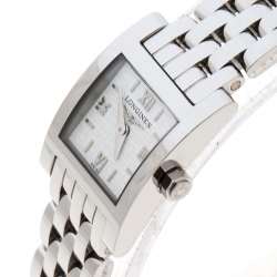 Longines White Stainless Steel Dolce Vita L5.161.4 Women's Wristwatch 16 mm