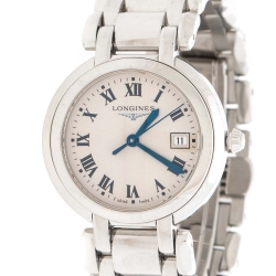 Longines Cream Stainless Steel Primaluna L8.112.4.71.6 Women's Wristwatch 30 mm
