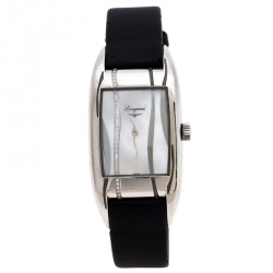 Longines Mother of Pearl Stainless Steel Diamonds BelleArti L2.504.0 Women's Wristwatch 25 mm