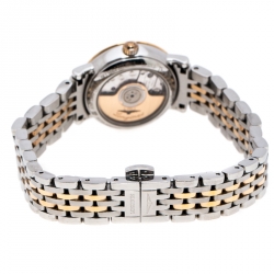 Pre Owned Longines Mother of Pearl 18K Rose Gold Stainless Steel Elegant Collection L4.309.5 Women's Wristwatch 25.50 mm