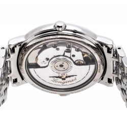 Longines White Stainless Steel Presence L4.821.4 Women's Wristwatch 34.50 mm