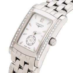 Longines White Stainless Steel Diamond Dolce Vita L5.155.0 Women's Wristwatch 19.80 mm