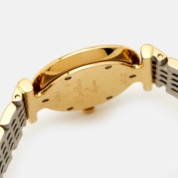 Pre Owned Longines Mother of Pearl Diamond Two Tone Stainless Steel La Grande Classique L4.209.2.87.7  Women's Wristwatch 24 mm 