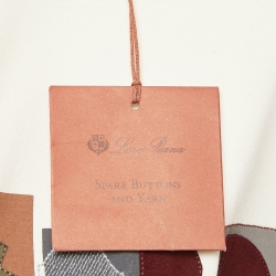 Pre Owned Loro Piana Cream Applique Cotton T-Shirt S