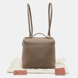 Loro Piana Beige Leather Extra Pocket L23 Backpack
