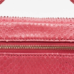Loro Piana Pink Python Extra Pouch L19 Clutch