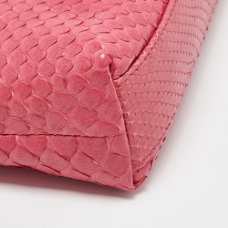 Loro Piana Pink Python Extra Pouch L19 Clutch