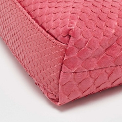 Loro Piana Pink Python Extra Pouch L19 Clutch