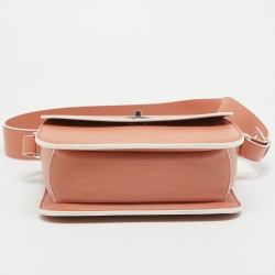 Loro Piana Brick Red Leather Artemis Shoulder Bag
