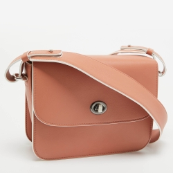 Loro Piana Brick Red Leather Artemis Shoulder Bag