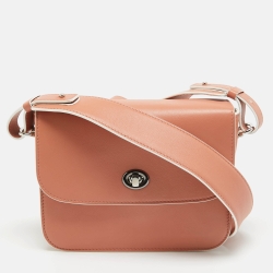 Loro Piana Brick Red Leather Artemis Shoulder Bag