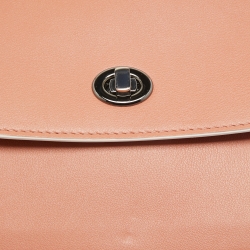 Loro Piana Brick Red Leather Artemis Shoulder Bag