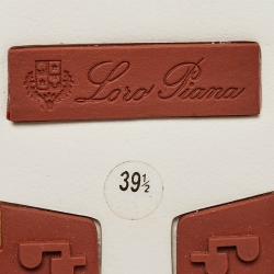 Pre Owned Loro Piana Beige Fabric and Suede 360 LP Flexy Walk Sneakers Size 39.5