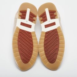 Pre Owned Loro Piana Beige Fabric and Suede 360 LP Flexy Walk Sneakers Size 39.5