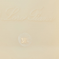 Pre Owned Loro Piana Blue Suede and Shearling Fur Summer Charms Walk Loafers Size 38.5 