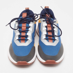 Pre Owned Loro Piana Multicolor Knit Fabric Week End Walk Sneakers Size 40