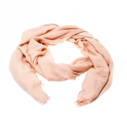 Pre Owned Loro Piana Pale Pink Cashmere Scarf