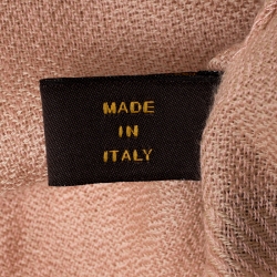 Pre Owned Loro Piana Pale Pink Cashmere Scarf
