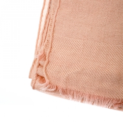 Pre Owned Loro Piana Pale Pink Cashmere Scarf