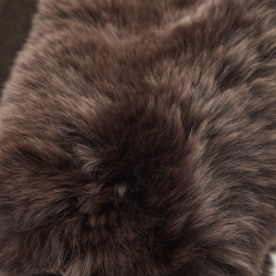 Pre Owned Loro Piana Brown Suede and Leather Fur Trim Gloves M