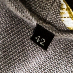 Pre Owned Loro Piana Beige Contrast Trim Detail Cashmere and Silk Cardigan M