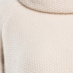 Pre Owned Loro Piana Cream Baby Cashmere Chunky Knit Sweater M