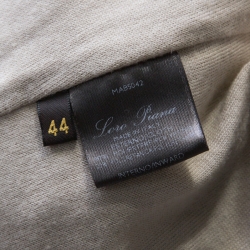 Pre Owned Loro Piana Storm System Beige Elasticized Waist Hooded Jacket M