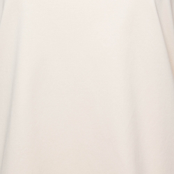 Pre Owned Loro Piana Peach Logo Print Cotton Crew Neck T-Shirt XXS