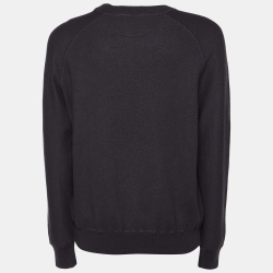 Pre Owned Loro Piana Dark Grey Wool The Gift of Kings Sweater L