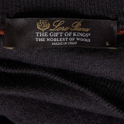 Pre Owned Loro Piana Dark Grey Wool The Gift of Kings Sweater L